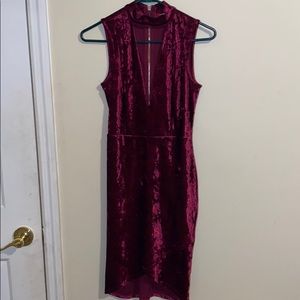 Burgundy dress